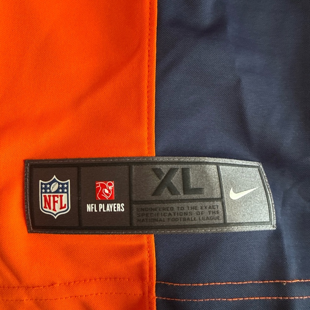 Men’s Nike Case Keenum #4 Denver Broncos Vapor Lmtd Jersey Sz XL - Orange RARE - Picture 3 of 6